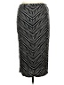 Matty M Chevron-herringbone Silver Formal Skirt Size L - photo 2