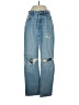 Zara Hearts Blue Jeans Size 4 - photo 1