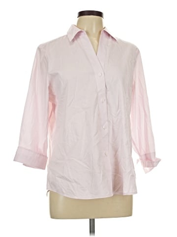 Foxcroft 3/4 Sleeve Button-Down Shirt (view 1)