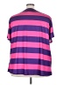 Unbranded 100% Polyester Stripes Purple Short Sleeve Top Size 6XL - photo 2
