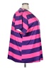 Unbranded 100% Polyester Stripes Purple Short Sleeve Top Size 6XL - photo 4