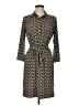 Donna Morgan Print Black Casual Dress Size 6 - photo 1