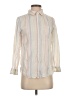 Rails Stripes Ivory Long Sleeve Button-Down Shirt Size S - photo 1