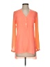 GB 100% Polyester Orange Long Sleeve Blouse Size XS - photo 1