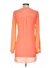 GB 100% Polyester Orange Long Sleeve Blouse Size XS - photo 2