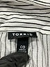 Torrid Stripes Silver Short Sleeve Blouse Size Med Plus (00) - photo 7