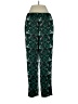 J.Crew 100% Polyester Print Green Casual Pants Size 4 - photo 2