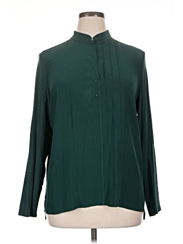 Per Se By Carlisle Long Sleeve Silk Top (view 1)