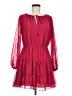 CeCe 100% Polyester Burgundy Casual Dress Size M - photo 1