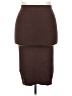 Yitty Solid Brown Casual Skirt Size 2X - photo 1