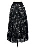 H&M 100% Polyester Black Casual Skirt Size 2 - photo 1