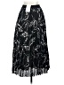 H&M 100% Polyester Black Casual Skirt Size 2 - photo 2