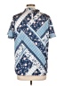 Cooper & Ella 100% Polyester Blue Short Sleeve Blouse Size Lg (3) - photo 2