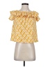 Ann Taylor LOFT Yellow Short Sleeve Blouse Size S - photo 1