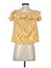 Ann Taylor LOFT Yellow Short Sleeve Blouse Size S - photo 2