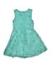 Knit Works 100% Polyester Teal Dress Size 6 - photo 2