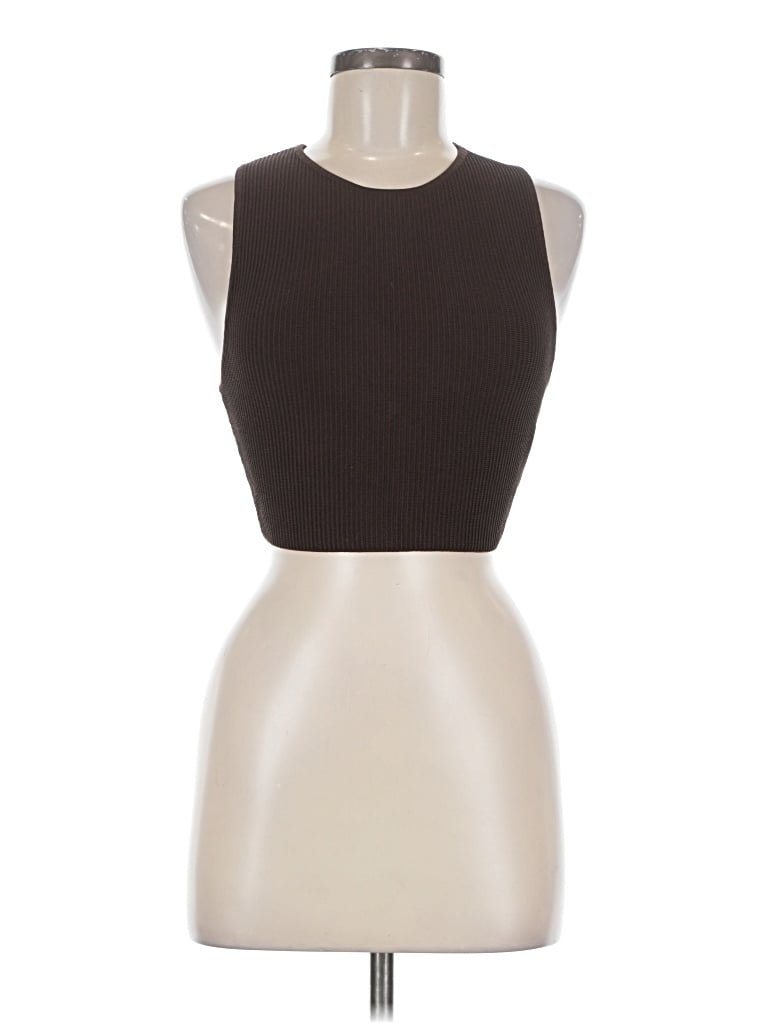 Pre-owned Babaton Sleeveless Top Brown Halter Neckline Tops