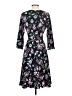 Leota Floral Black Casual Dress Size S - photo 2