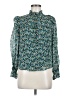 Boden 100% Viscose Green Long Sleeve Blouse Size 6 - photo 1