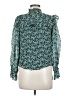 Boden 100% Viscose Green Long Sleeve Blouse Size 6 - photo 2