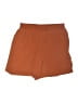 Simply Vera Vera Wang 100% Polyester Solid Orange Shorts Size L - photo 1