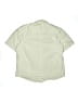 Thereabouts Solid Green Short Sleeve Button-Down Shirt Size 18 - 20 Husky - photo 2