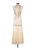 Unbranded 100% Polyester Ivory Cocktail Dress Size M - photo 2
