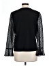 CeCe Black Long Sleeve Blouse Size L - photo 2