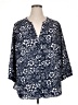 NYDJ Blue 3/4 Sleeve Blouse Size 1X - photo 1