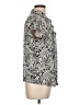 BCBGMAXAZRIA Paisley Silver Short Sleeve Blouse Size L - photo 4