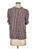 T Tahari 100% Polyester Chevron-herringbone Pink Brown 3/4 Sleeve Blouse Size S - photo 1