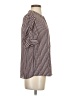 T Tahari 100% Polyester Chevron-herringbone Pink Brown 3/4 Sleeve Blouse Size S - photo 4