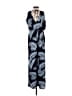 White House Black Market 100% Polyester Tropical Blue Jumpsuit Size XS - photo 2