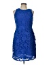 J.Crew 100% Polyester Blue Cocktail Dress Size 10 - photo 1