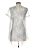 Vince Camuto 100% Polyester Silver Short Sleeve Blouse Size XS - photo 2