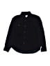 Crewcuts 100% Cotton Chevron-herringbone Black Long Sleeve Button-Down Shirt Size 12 - photo 1