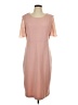 Nina Leonard Solid Pink Cocktail Dress Size L - photo 1