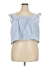 Celebrity Pink 100% Polyester Blue Sleeveless Blouse Size XXL - photo 1