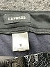 Express 100% Rayon Metallic Black Shorts Size 10 - photo 3