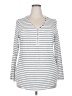 Torrid Silver Long Sleeve Henley Size 2X Plus (2) - photo 1
