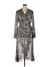 BCBGMAXAZRIA 100% Polyester Silver Casual Dress Size XL - photo 1