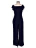 Monteau Solid Blue Jumpsuit Size S - photo 2