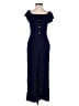 Monteau Solid Blue Jumpsuit Size S - photo 1