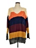 C+D+M Collection 100% Acrylic Color Block Orange Pullover Sweater Size L - photo 1