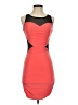 Soprano Color Block Orange Cocktail Dress Size XS - photo 1