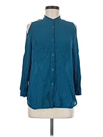 Haute Hippie 3/4 Sleeve Silk Top (view 1)