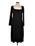 Tinsel Solid Black Casual Dress Size L (petite) - photo 1