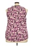 Como Vintage 100% Rayon Purple Sleeveless Blouse Size 2X - photo 2