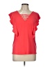 Bold Elements Red Short Sleeve Top Size L - photo 1