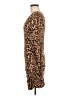 Aqua Animal Print Brown Casual Dress Size M - photo 5